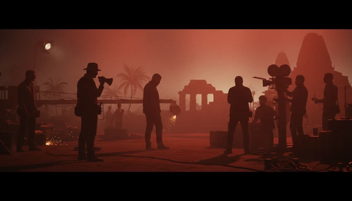 On set during the production of Lord Gaaga